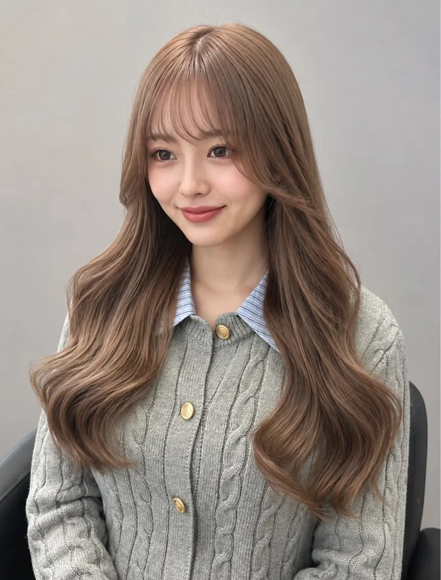 ロング カラー ヘアカラー トリートメント trinity KOHARUのヘアスタイル