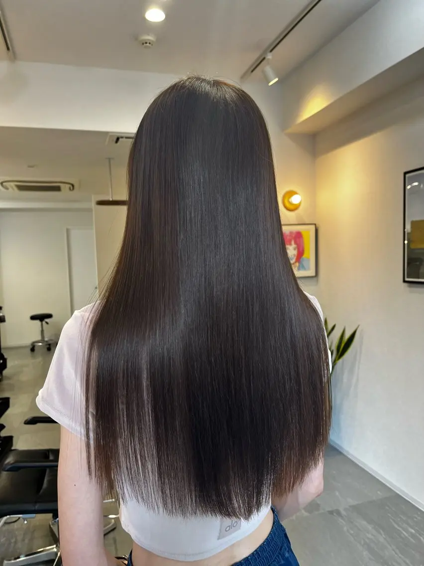 ロング トリートメント カット ヘアカラー トリートメント MAYU 💚森下のヘアスタイル