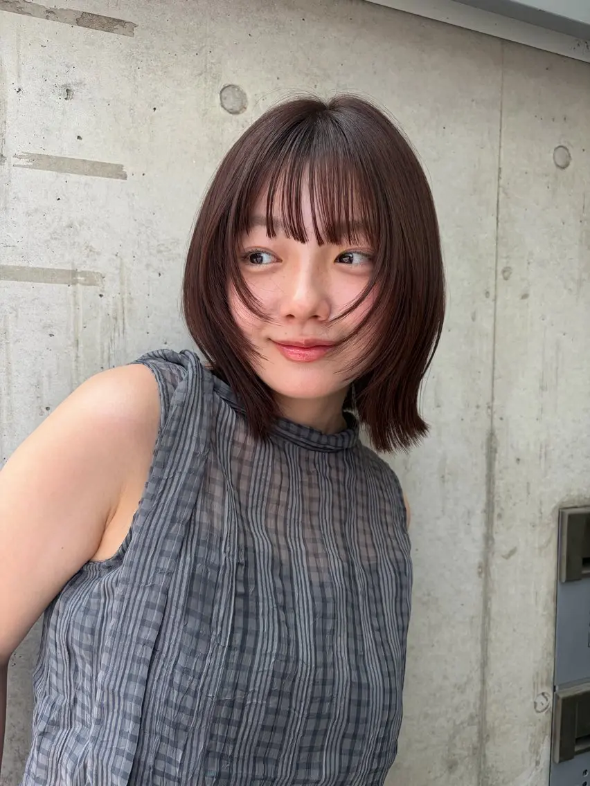 カラー カット ヘアカラー レイヤー/透明感 カラー/ましろのヘアスタイル