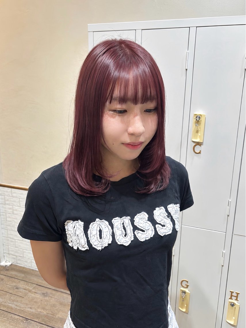 ミディアム トリートメント ヘアカラー トリートメント ヘアセット ROMEO  京橋店 藤井 碧羽のヘアスタイル