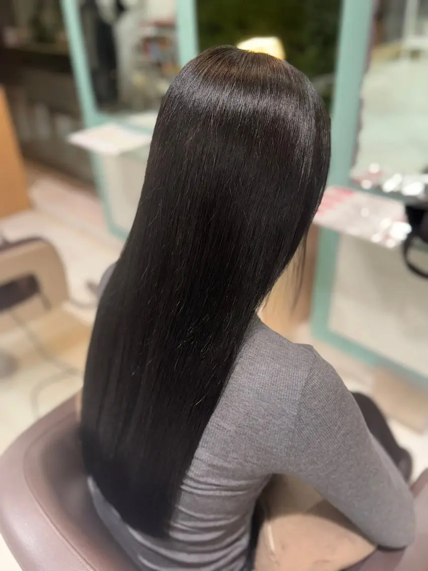 ロング 縮毛矯正 トリートメント Quol🩵 このか 🩵のヘアスタイル