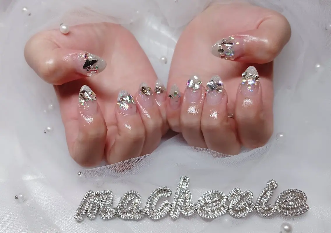 ネイル キラキラネイル ハンドネイル Nail Salon macherieのネイルデザイン