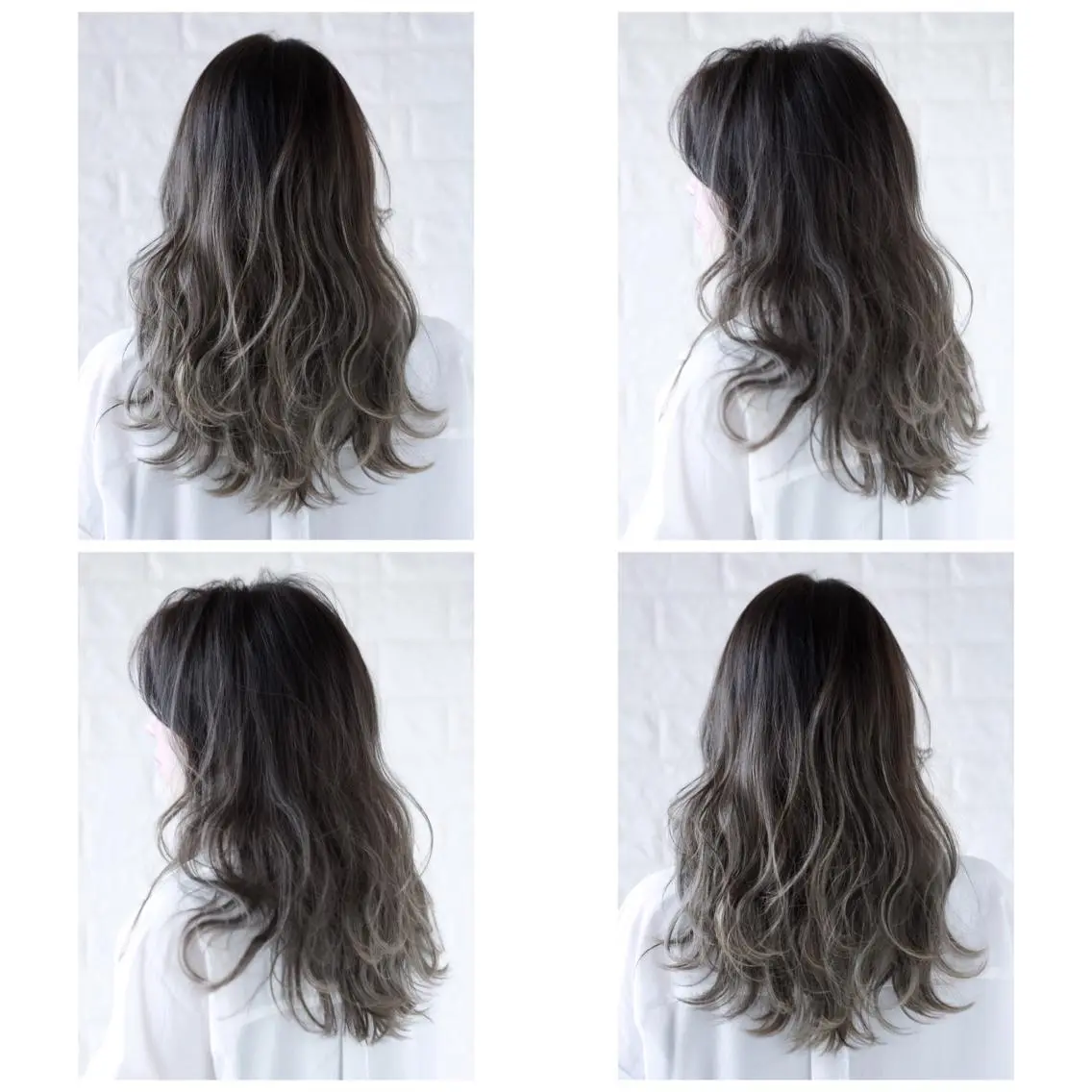 セミロング カラー バレイヤージュ 透明感カラー ハイライトカラー ハイライト レイヤーカット カット ヘアカラー 髪質改善特化KIZU /艶髪研究（京都）のヘアスタイル