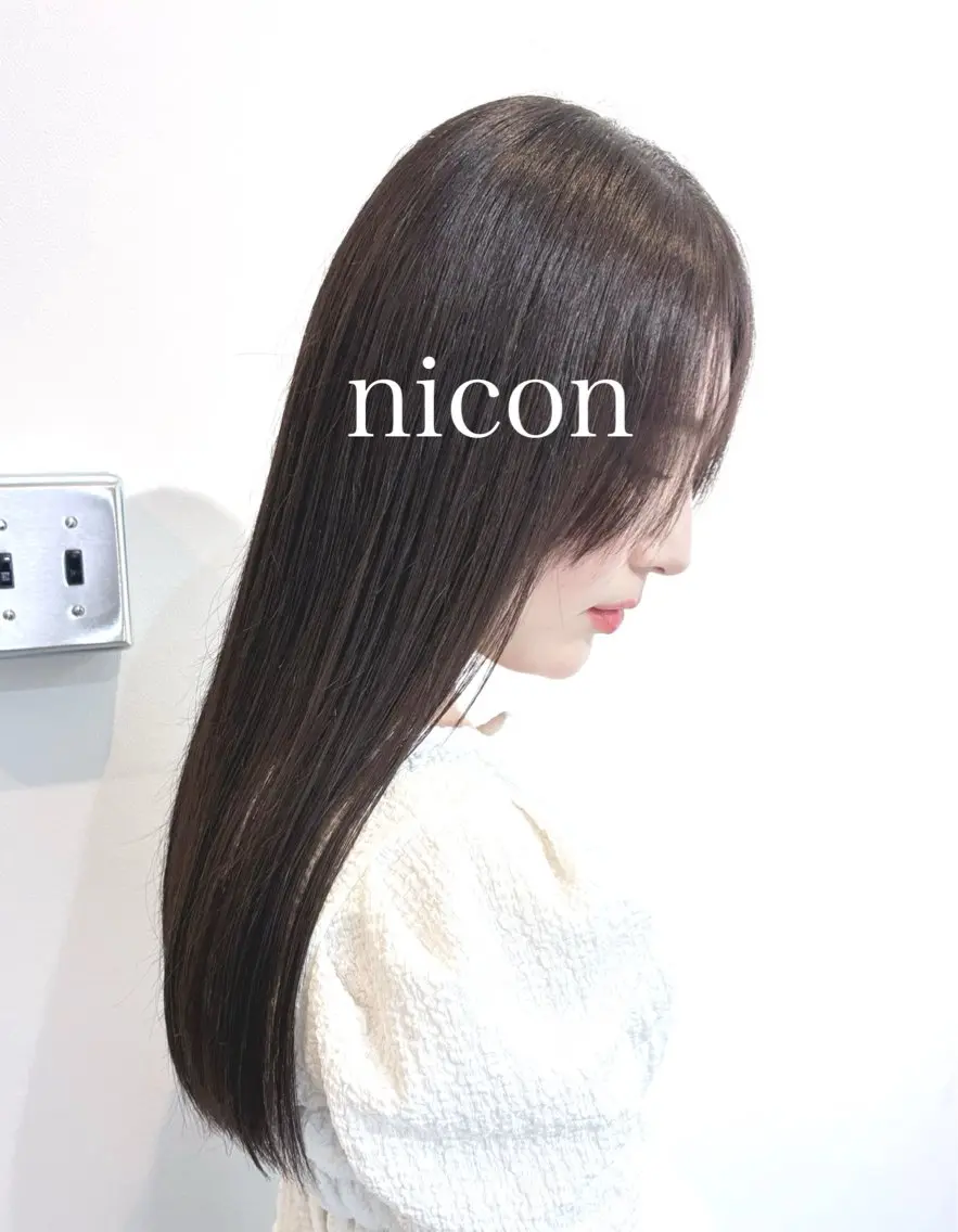 ロング カット トリートメント ヘッドスパ 髪質改善 髪質改善カラーのヘアスタイル