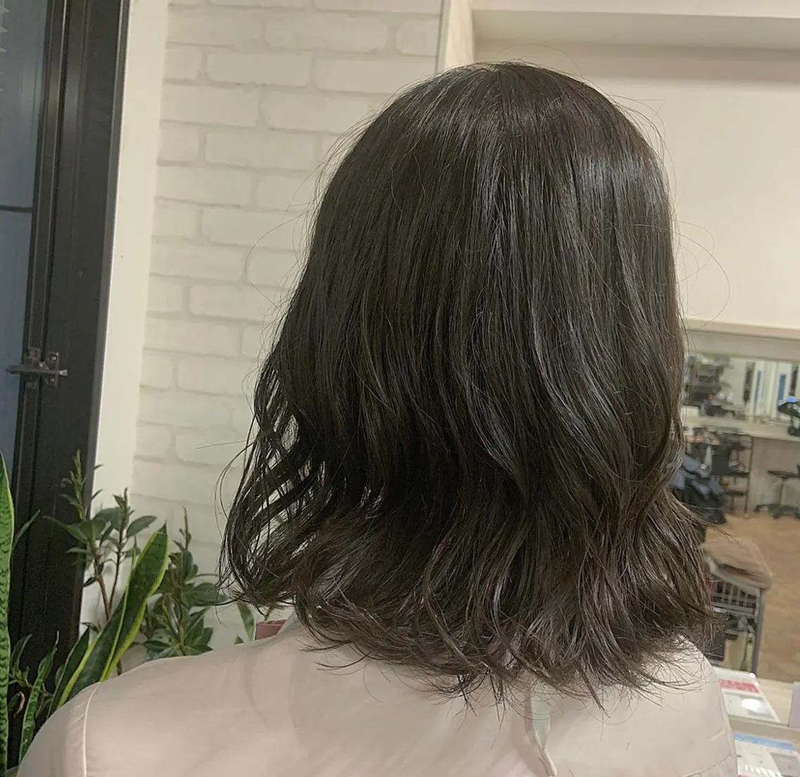ミディアム カット ヘアカラー 韓国✖️網紅🖤 パーマYURIYAのヘアスタイル