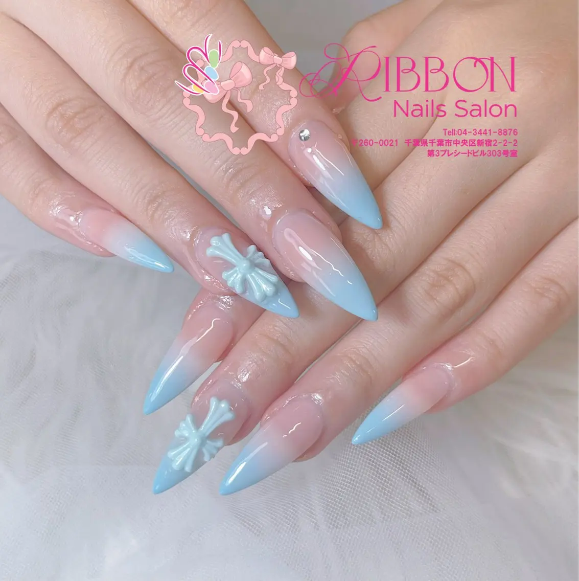 ネイル フットネイル フレンチネイル ジェルネイル マグネットネイル 持ち込み ハンドネイル Ribbonnail salonのネイルデザイン