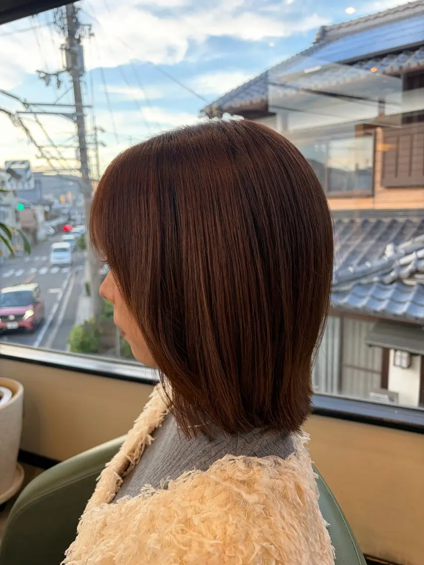 ショート カラー ショートボブ ボブ レイヤーカット ショートヘア 外ハネヘア カット ヘアカラー 中村 仁哉のヘアスタイル