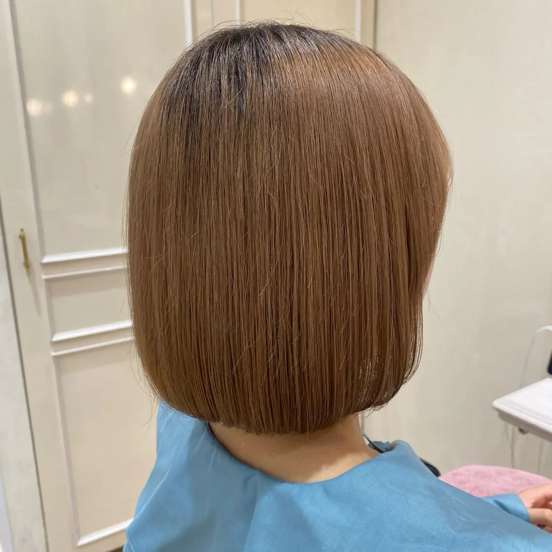 ミディアム ボブ カット 吉澤 海咲のヘアスタイル