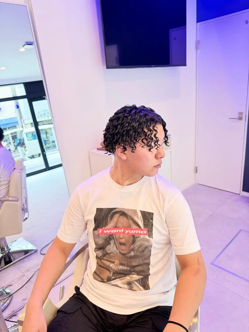 パーマ パーマ 比嘉 志温のヘアスタイル