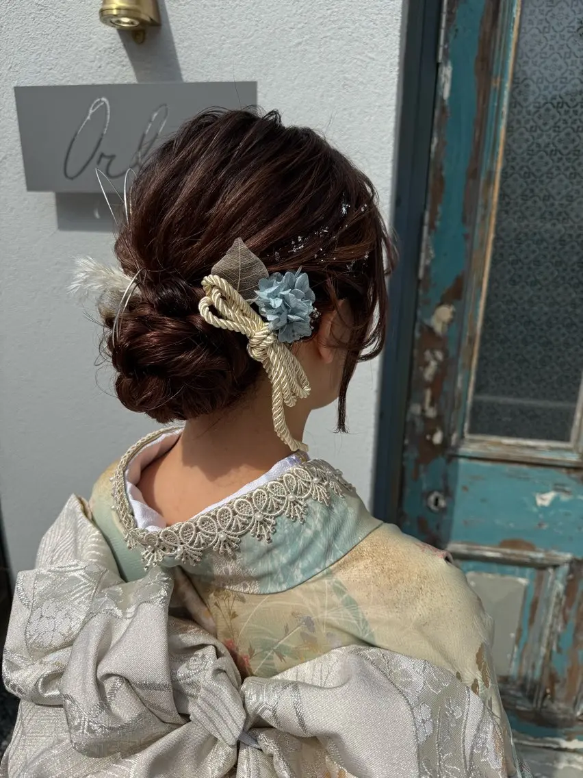 セミロング ヘアアレンジ 着付け Orla 🌿chiekoの眉毛・アイブロウイメージ