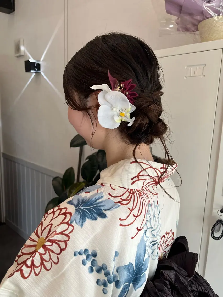 ヘアアレンジ ヘアセット 金沢市/美容師/ 岡島由希美のマツエク・マツパデザイン