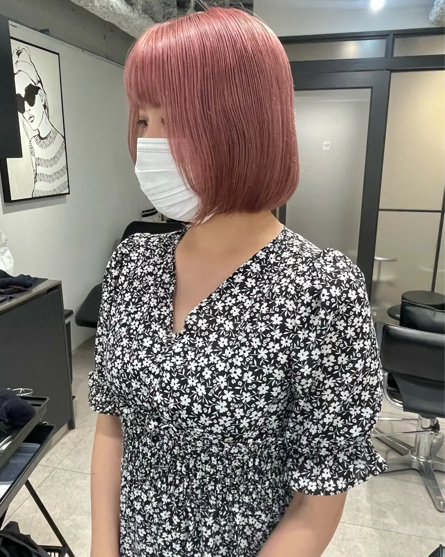 ショート ヘアカラー 🌸インナーカラー 🌸藤井春華のヘアスタイル