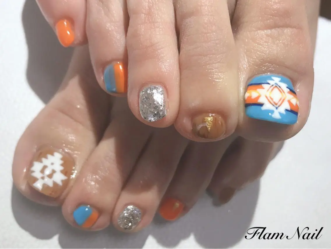ネイル フットネイル Flam Nailのネイルデザイン