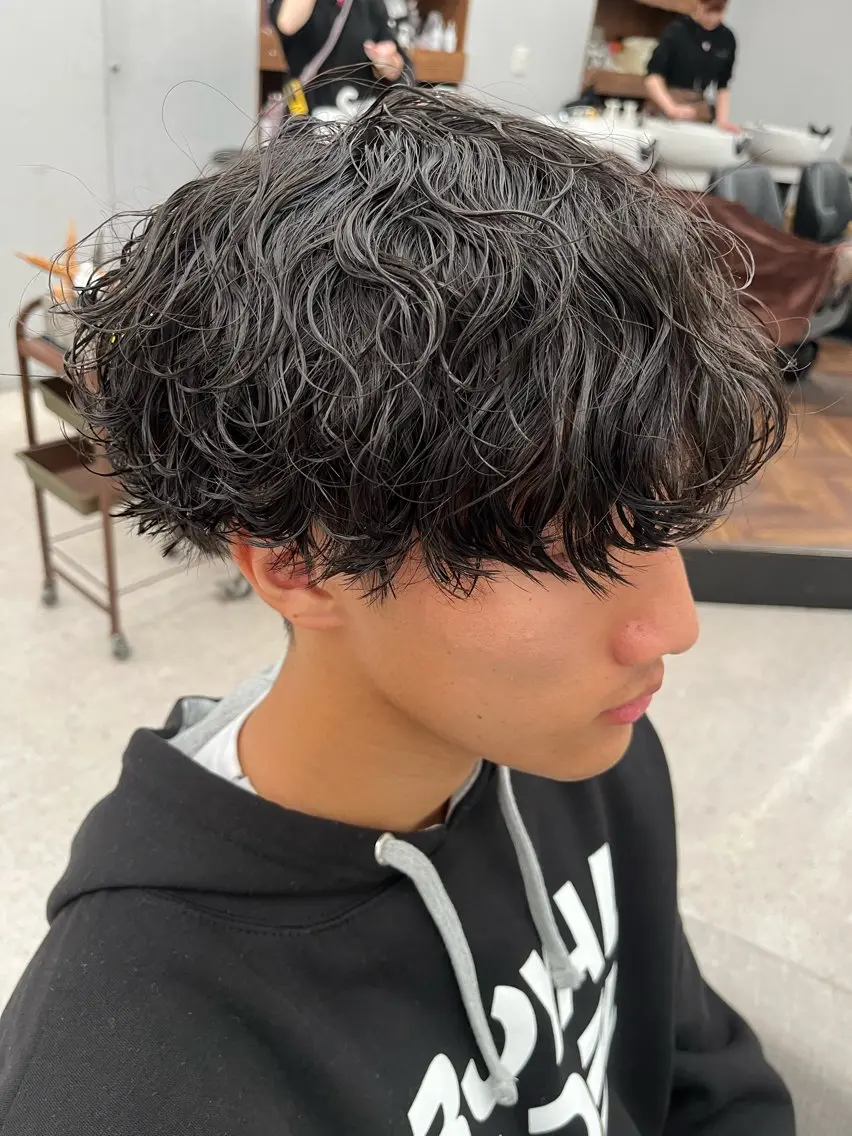 パーマ メンズ カット パーマ 🍐シャドウパーマ メンズ特化/守岡🍐のヘアスタイル