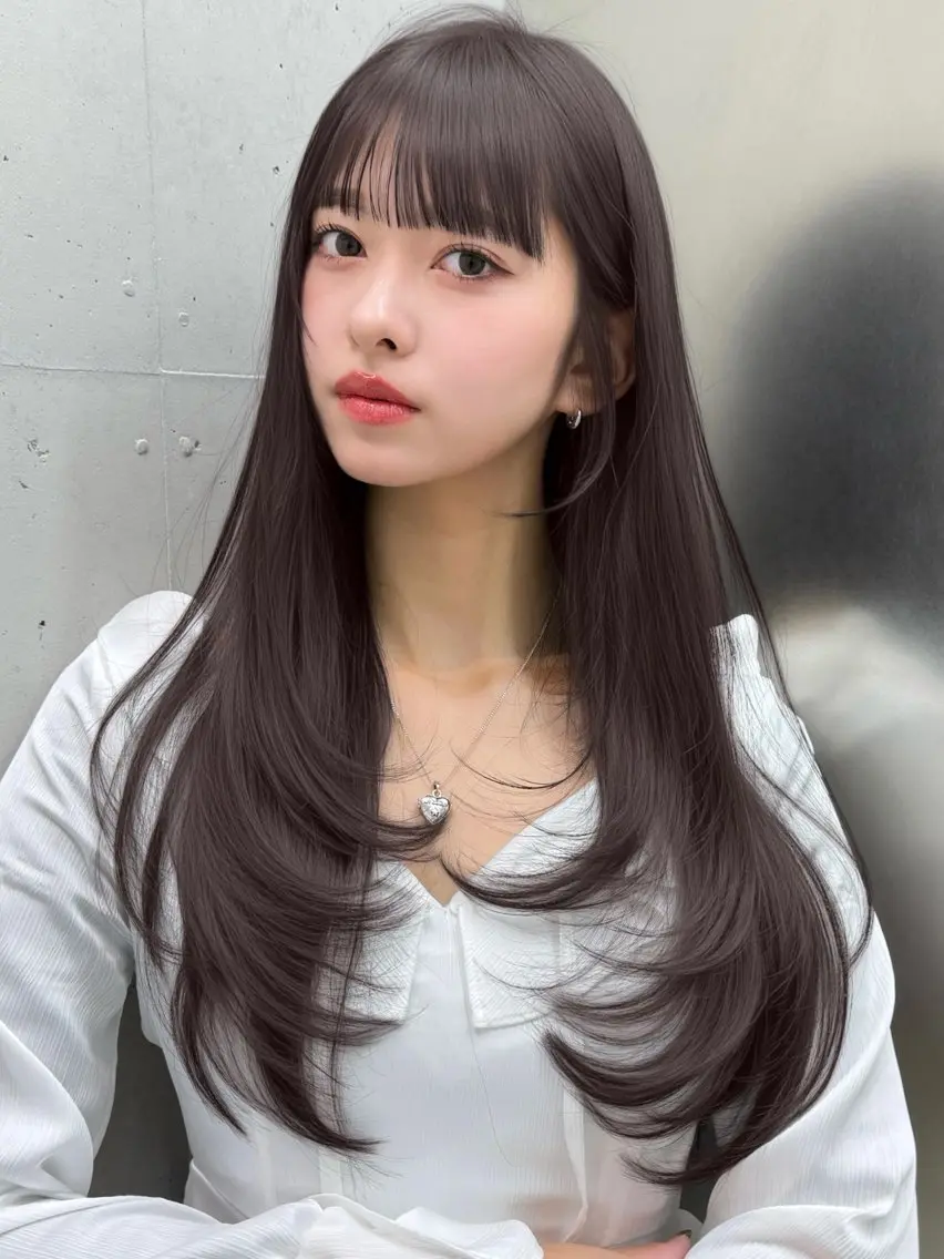 セミロング レイヤーカット カット ヘアカラー 戸張 翔太のヘアスタイル