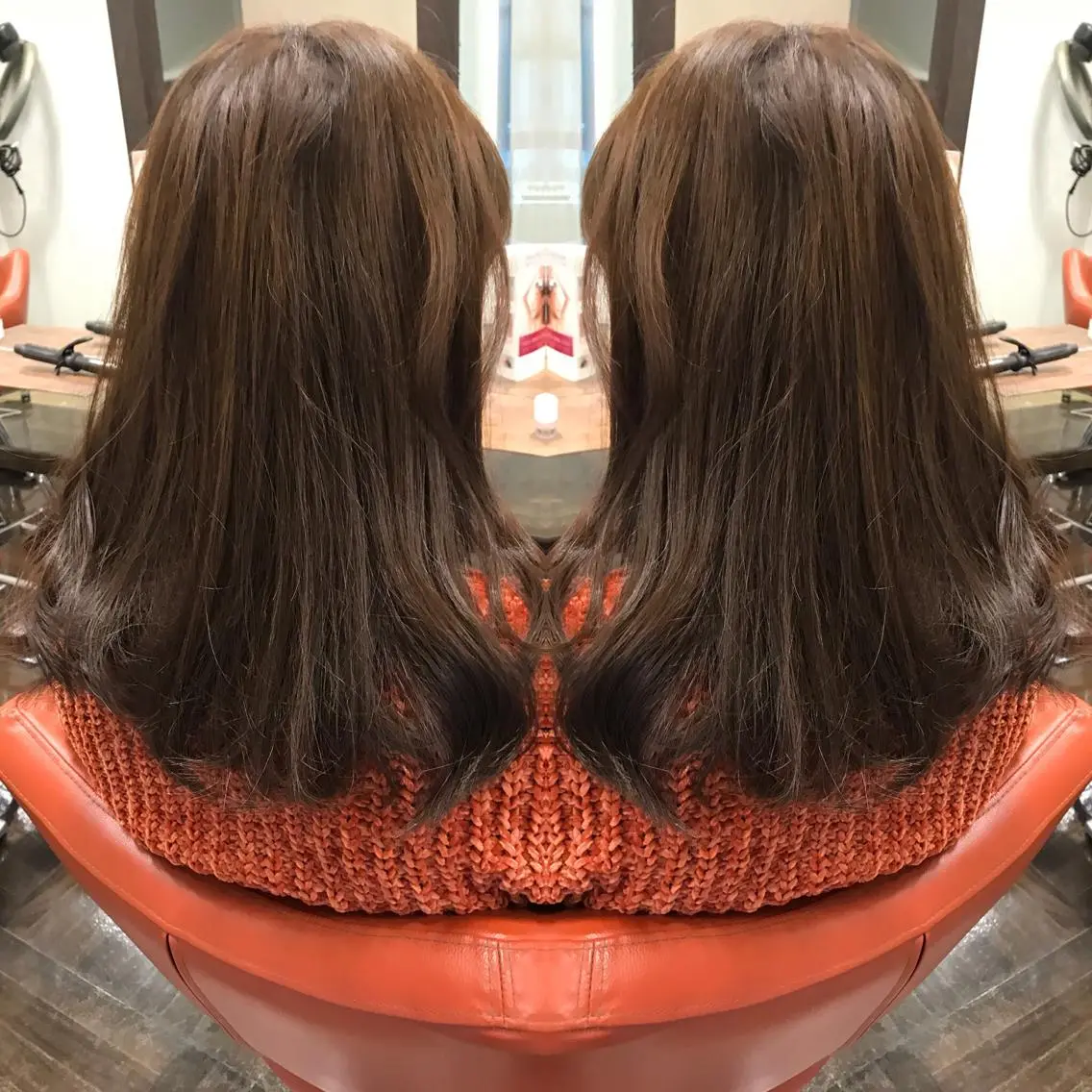 セミロング カラー ブルーカラー ブルージュ 透明感カラー 外国人風カラー カット ヘアカラー トリートメント デザインカラー🌈 高木リョウのヘアスタイル