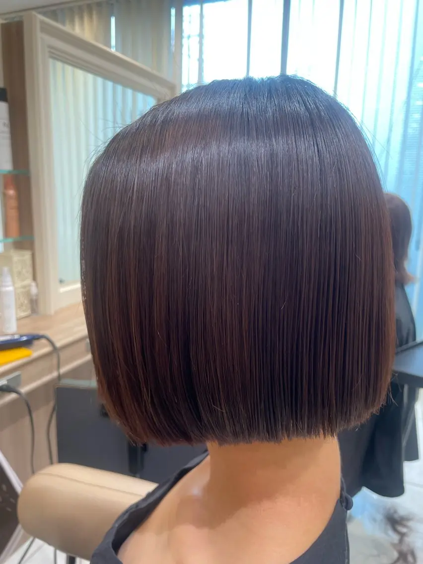 ショート カット トリートメント 韓国ヘアメイク🎀/ 縮毛矯正✨山本媛香のヘアスタイル