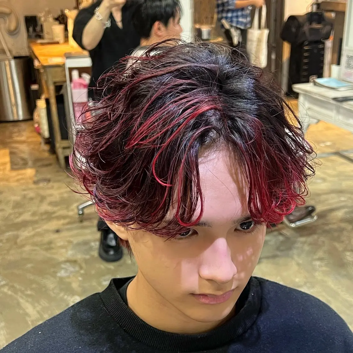 ショート カラー メンズ ショートヘア 湖城 恵吾のヘアスタイル