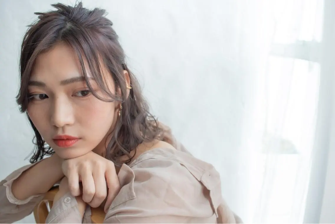 ミディアム カラー ヘアアレンジ YU-KA ✂︎Rico.のヘアスタイル