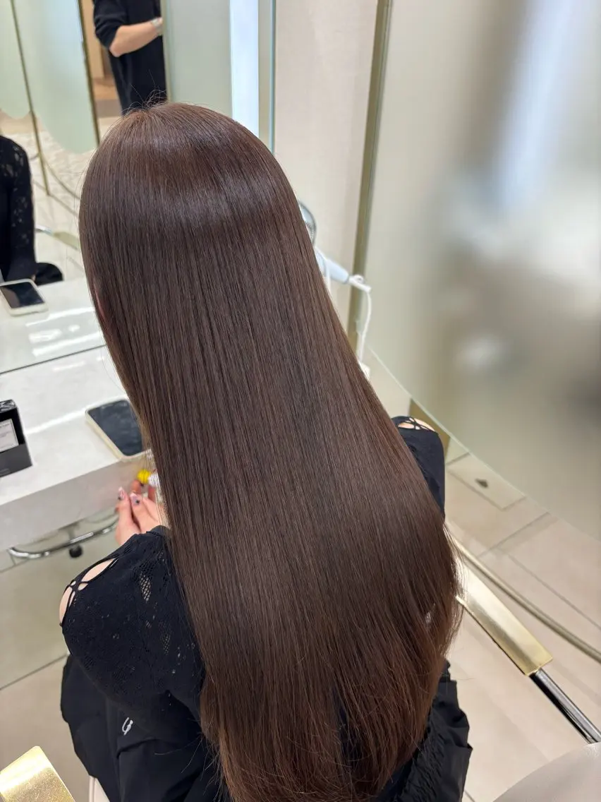 カラー ヘアカラー 上品ヘア✖️艶髪 𝑅𝐼𝐾𝑈のヘアスタイル
