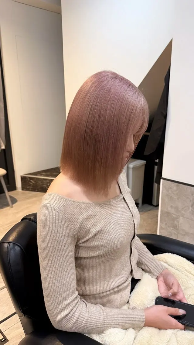 カラー ハイトーン✨髪質 改善🌈🫧RYOのヘアスタイル