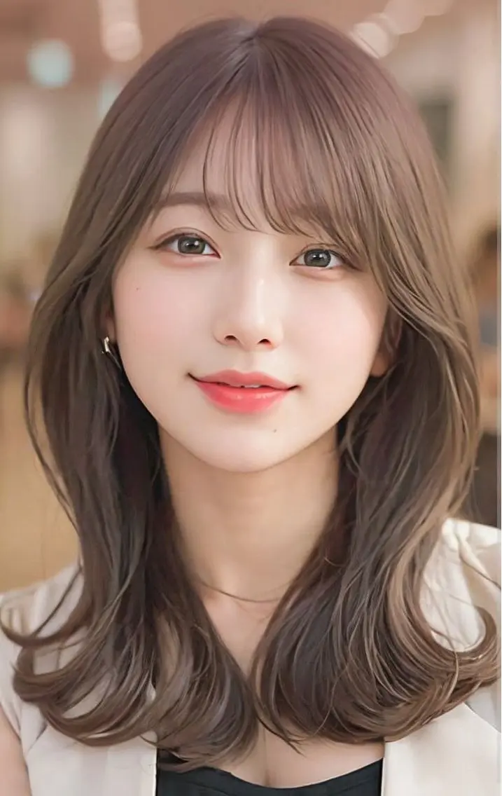 ロング カット ヘアカラー トリートメント 美髪矯正💎副店長 💎ミツキのヘアスタイル