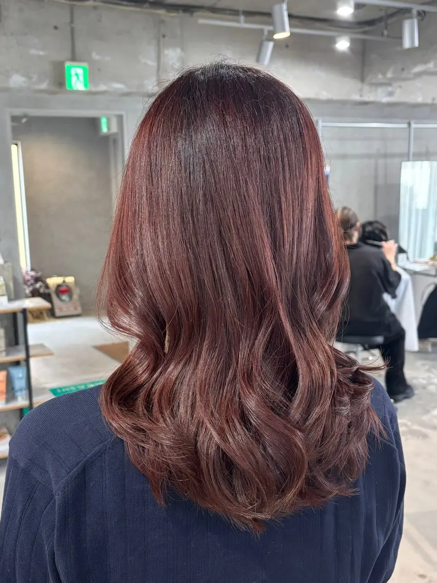 ミディアム カット ヘアカラー トリートメント LUCK船橋/ KAORIのヘアスタイル