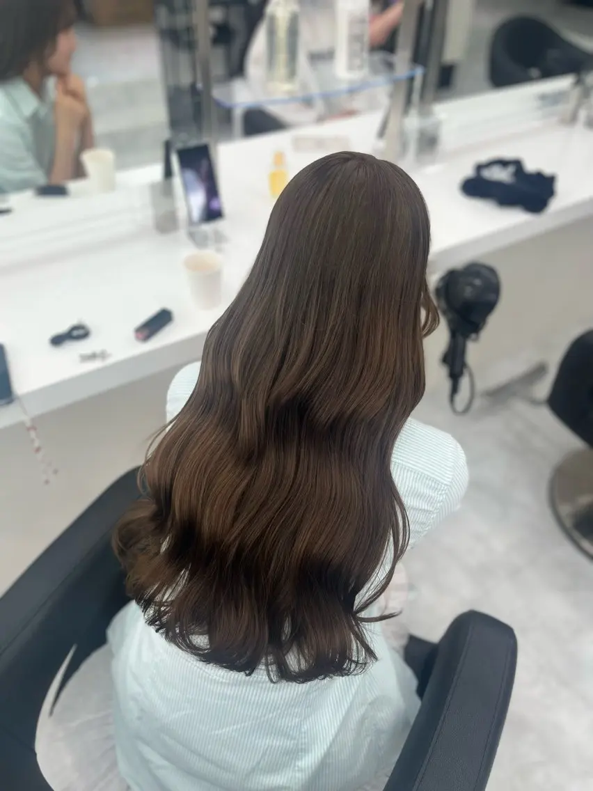 ✨小顔cut+アイロン仕上げ&レクチャー✨¥4400【韓国ヘア】【レイヤーカット】【顔周りカット】【前髪】の写真