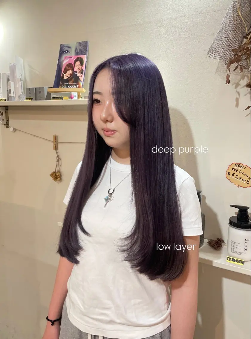 ロング 顔周りレイヤー☆ スパ☆石上遥楓のヘアスタイル