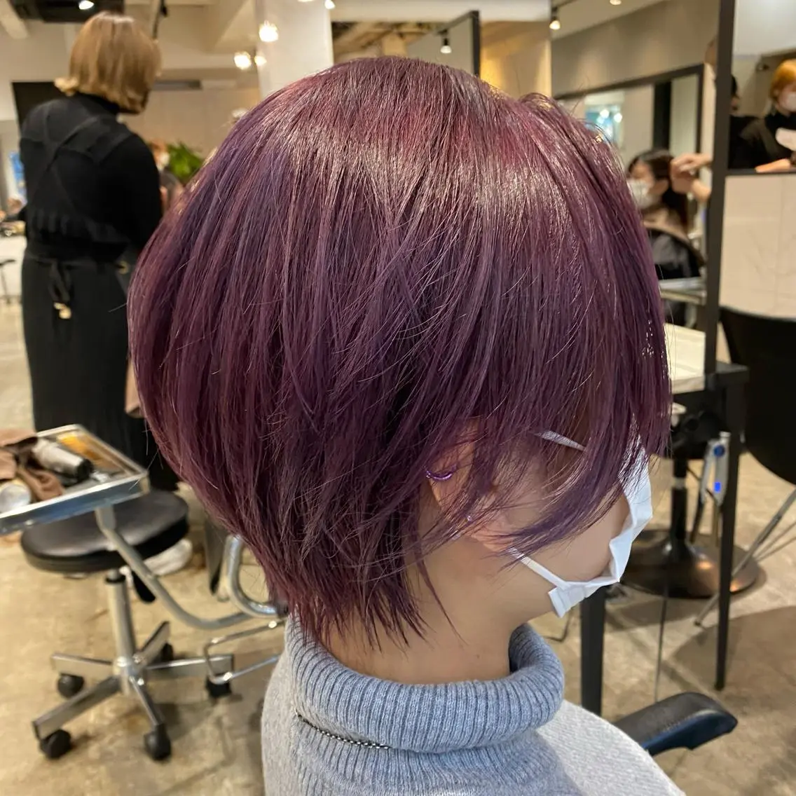 ショート カラー 透明感カラー 増子 祐太朗のヘアスタイル