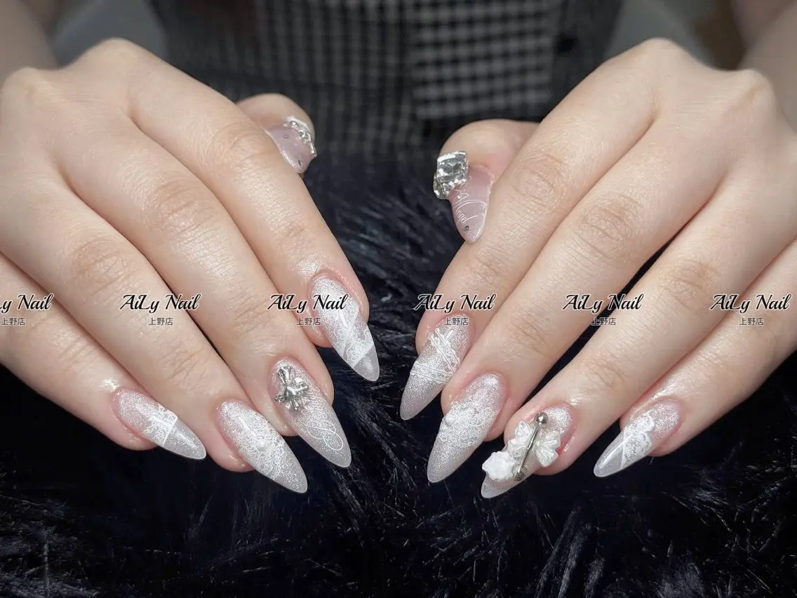 ネイル アートネイル ジェルネイル マグネットネイル ニュアンスネイル シンプルネイル ハンドネイル AiLy Nail 上野店のネイルデザイン