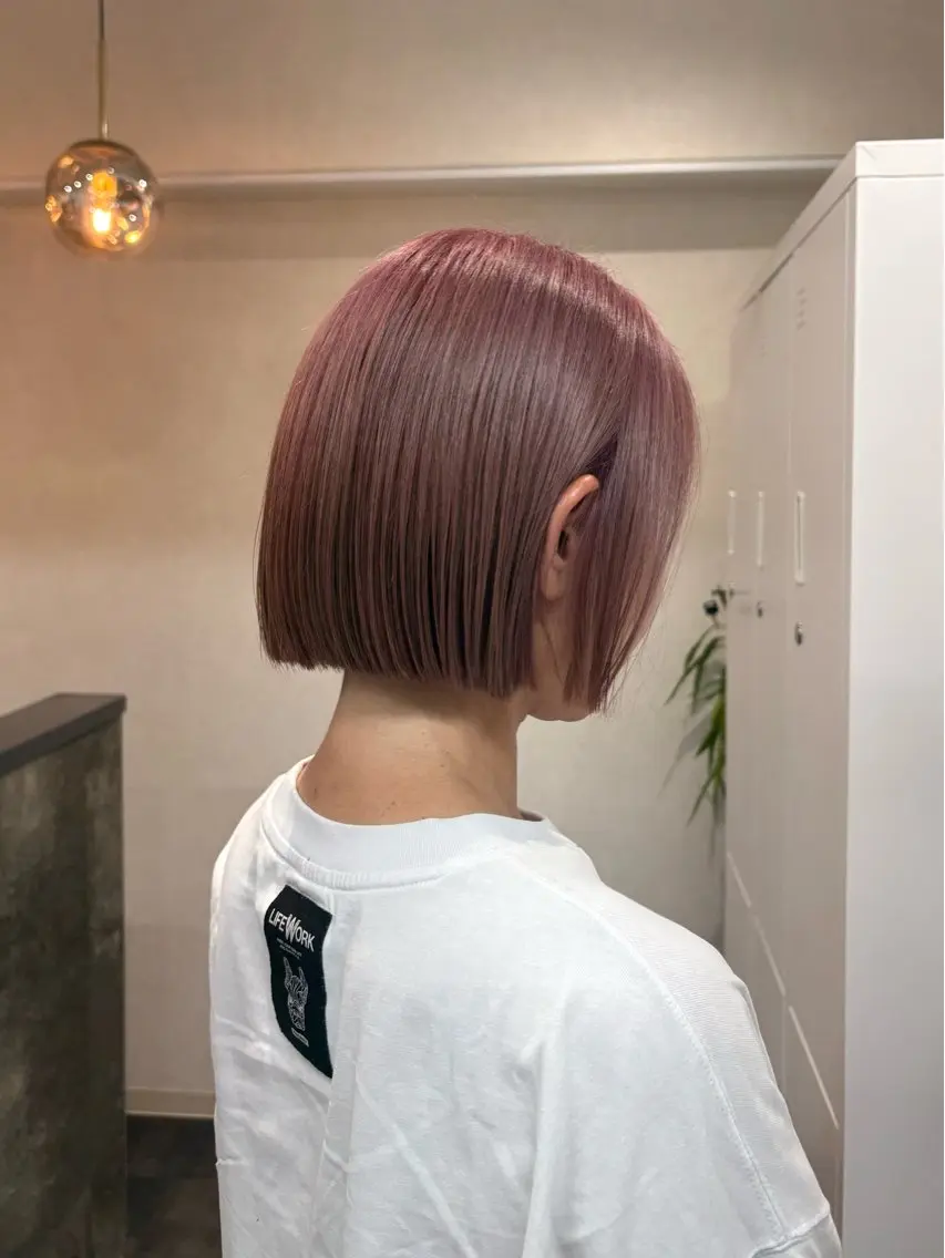 ショート ヘアカラー haku【津久野店】 ERIKAのヘアスタイル