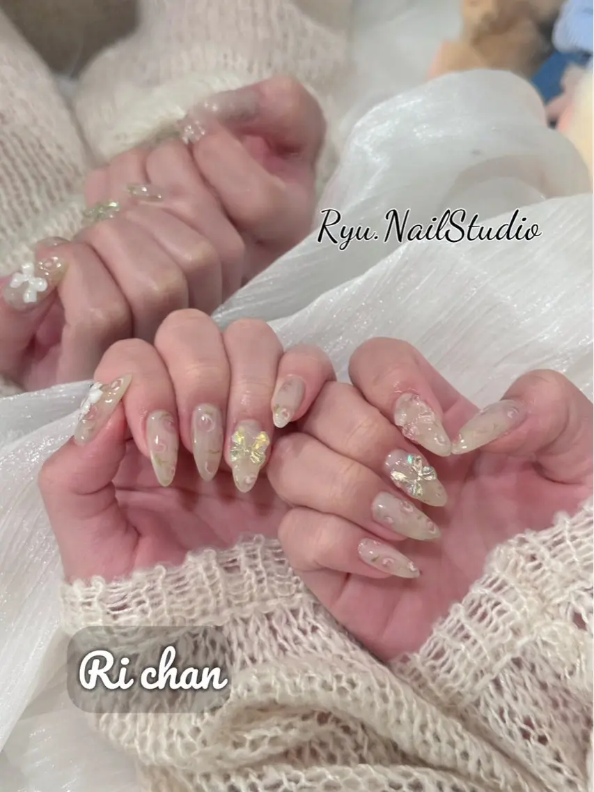 ネイル アートネイル ジェルネイル マグネットネイル ニュアンスネイル シンプルネイル ハンドネイル Ryu nail studioのネイルデザイン