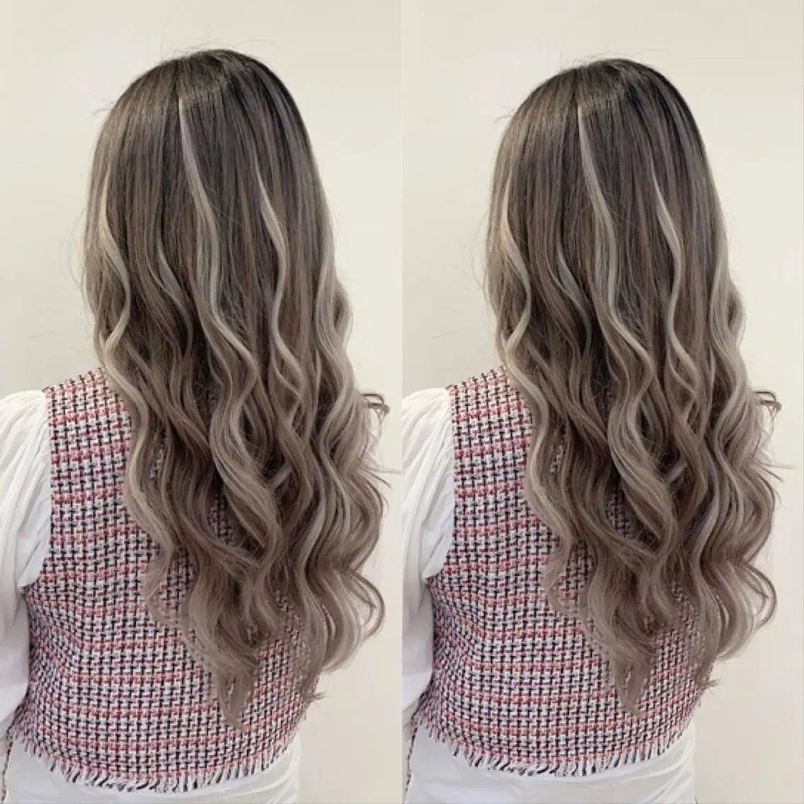 ロング カラー カット ヘアカラー エクステ シールエクステ×美髪 改善/ヨシモトカンジのヘアスタイル