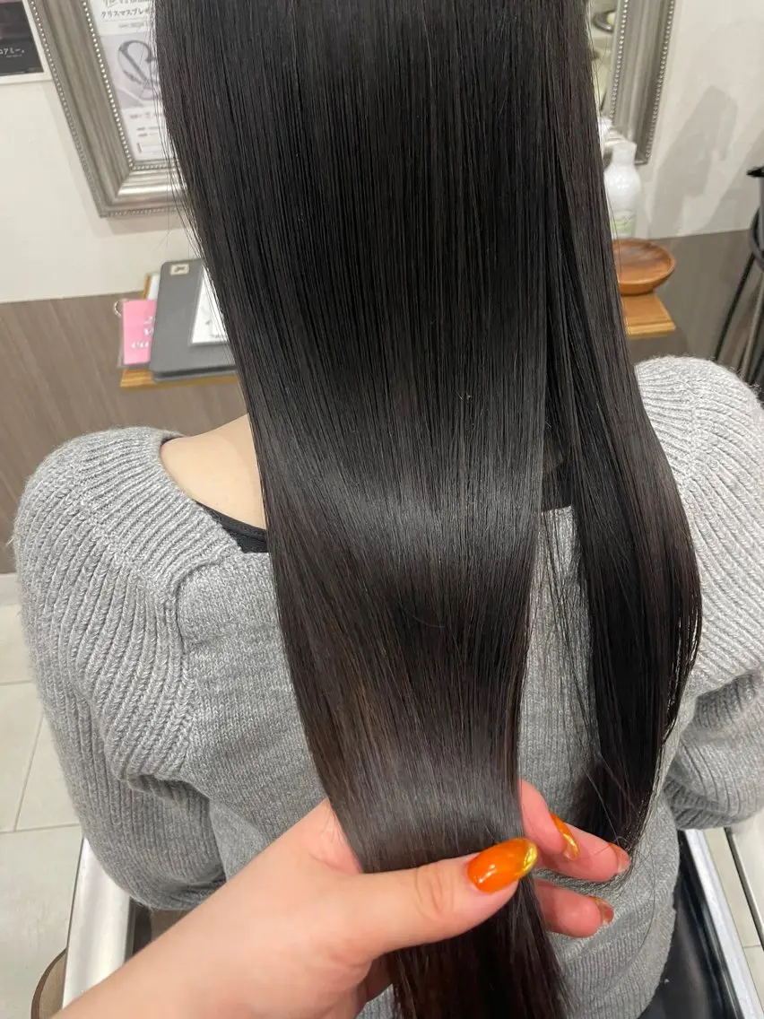 ロング 髪質改善 トリートメント ヘアカラー Hikari 髪質改善🩵ᩚ🫧のヘアスタイル
