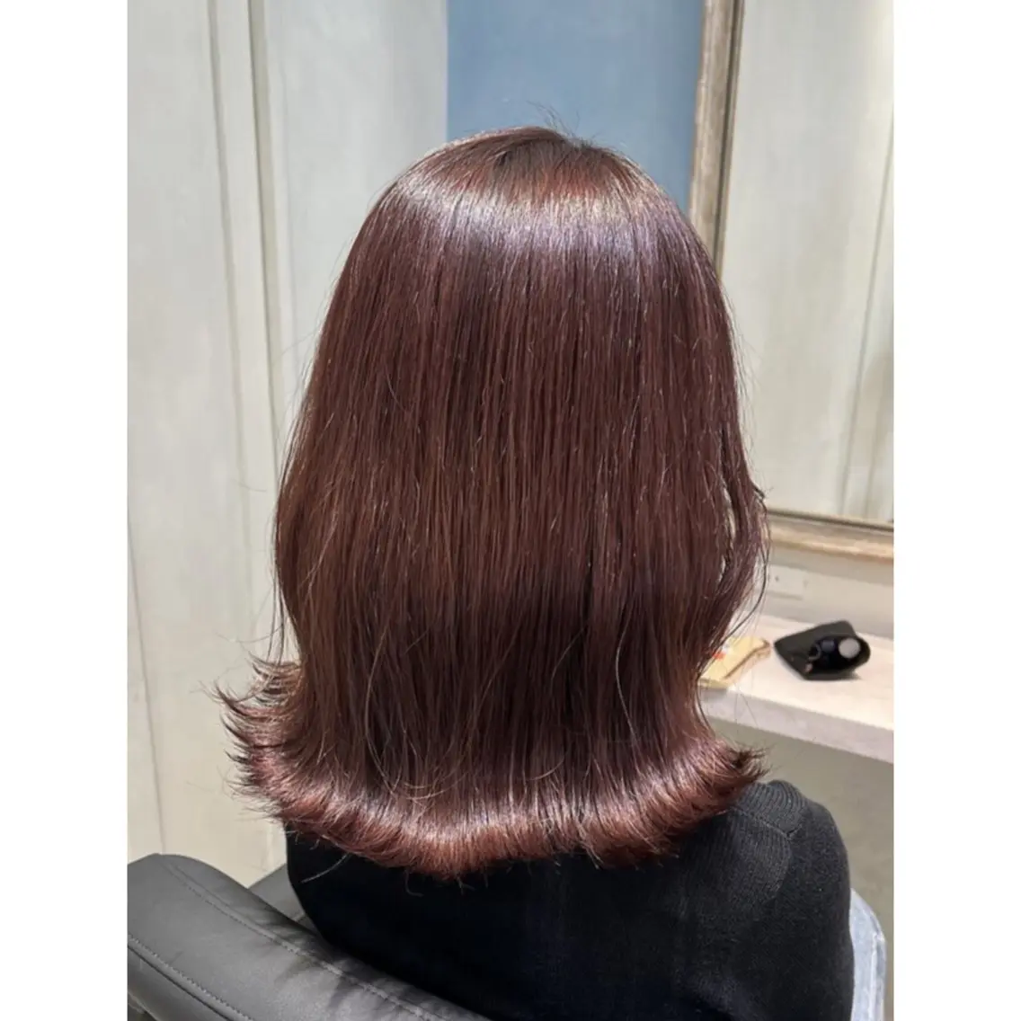 ミディアム カラー ブラウンカラー レッドカラー レッドブラウン 💖ブリーチ/暖色 𝐘𝐮𝐢💖のヘアスタイル