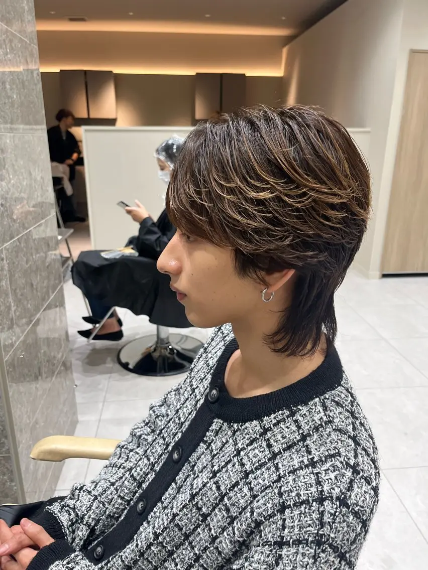 メンズ カット Ken 曲がる縮毛矯正/韓国のヘアスタイル
