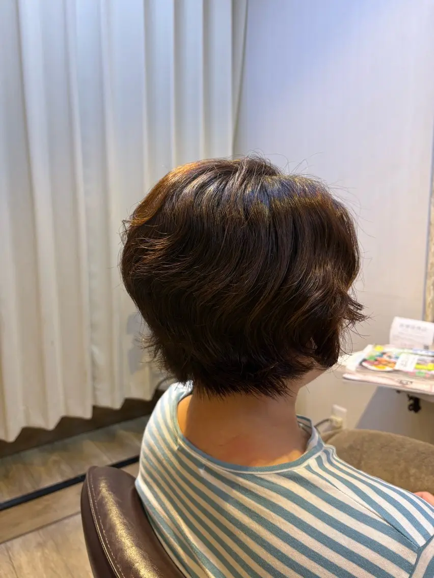 ショート パーマ カット パーマ 上川畑 つかさのヘアスタイル