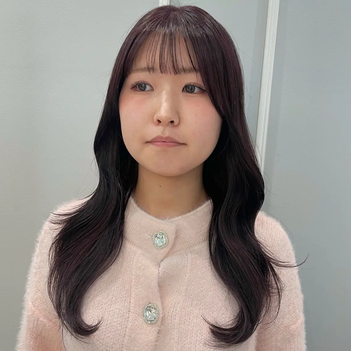 ロング カラー ラベンダーカラー ラベンダーピンク ピンクカラー レイヤーカット ヘアカラー トリートメント 🩶赤み消しカラー 🐈⬛荻野美思🐾のヘアスタイル