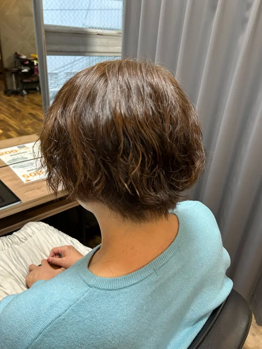 ショート パーマ カット パーマ TELA HAIR 永井のヘアスタイル