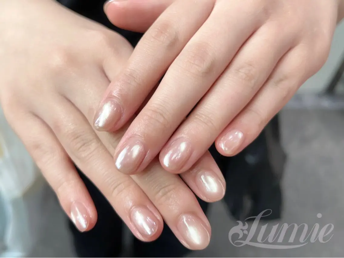 ネイル マグネットネイル ミラーネイル ハンドネイル Lumie Momoのネイルデザイン
