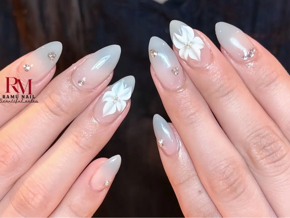 ネイル キラキラネイル マグネットネイル ミラーネイル ピンク 夏ネイル ハンドネイル RAMU Nail 恵比寿店のネイルデザイン