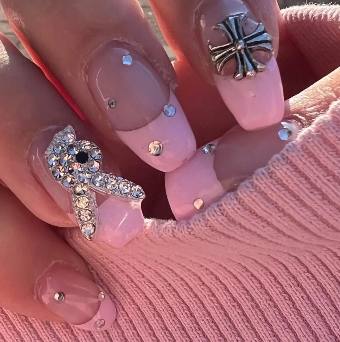 ネイル フレンチネイル ピンク Hi!Nails /Shizuka☺︎のネイルデザイン