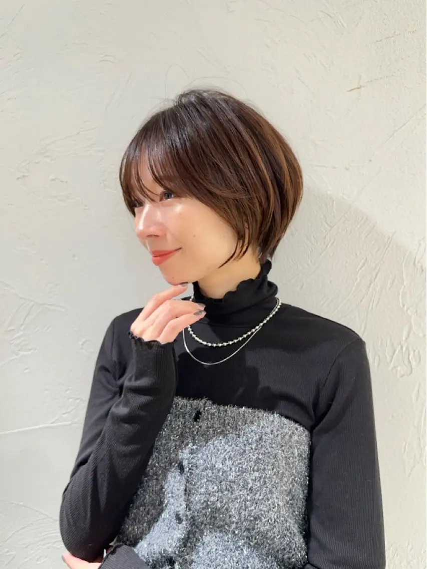 ショート カット ヘアカラー トリートメント 🍯ショート/レイヤ ー/メンズ みゆ🍯のヘアスタイル