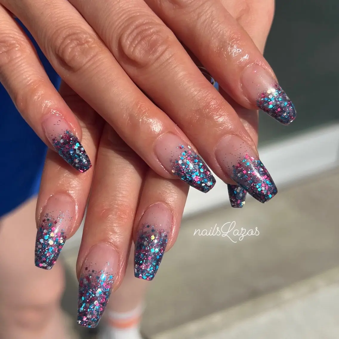 ネイル ラメ(グリッター) nails Lazosのネイルデザイン