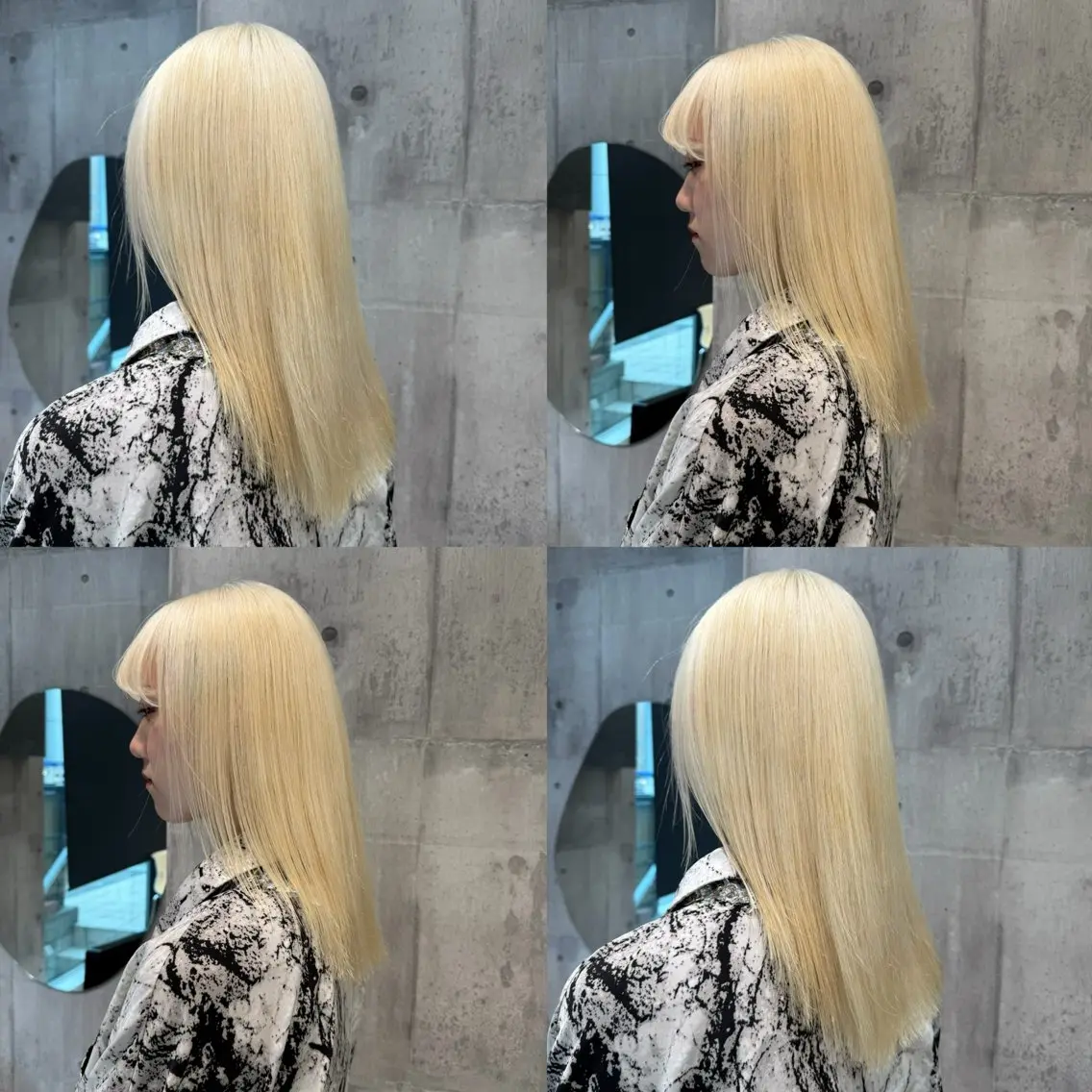 ミディアム カラー ヘアアレンジ ベージュカラー ブリーチ ブロンド ミルクティーベージュ ピンクカラー ヘアカラー 【🥀履歴修正🥀】 ハイトーン職人/拓真のヘアスタイル