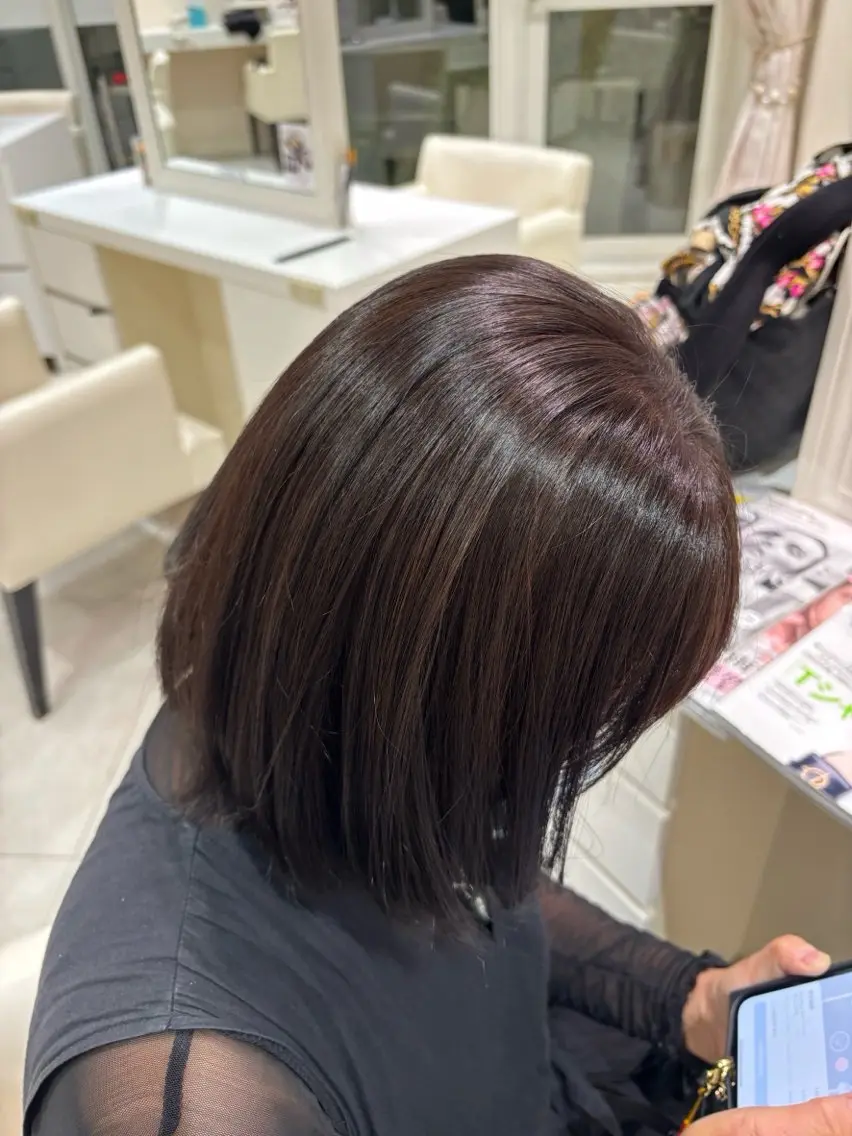 カラー ブラウンカラー 本間 幸恵のヘアスタイル