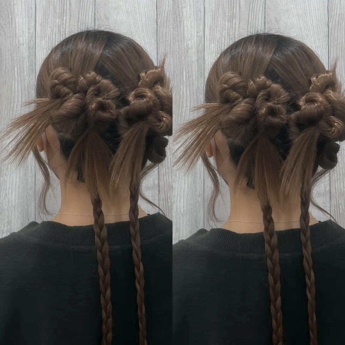 【超お得✨‼️】✨結婚式のお呼ばれや推しのイベントに✨パーティーヘアセット🎉~カチモリなどの大人っぽスタイル~の写真