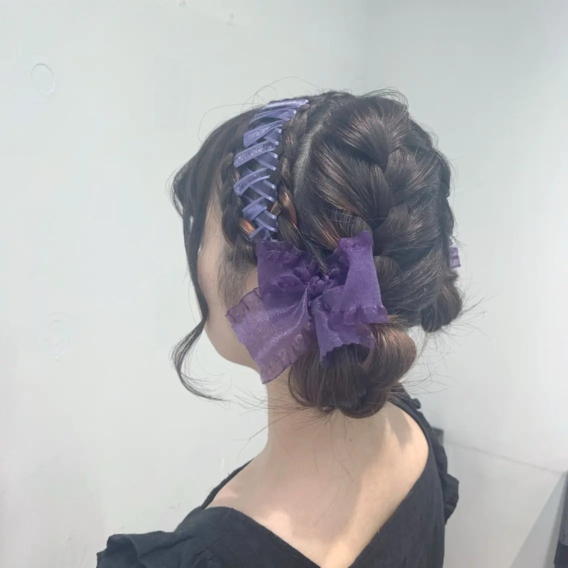 ヘアアレンジ お団子ヘア 🩶ヘアセット Ayaha🩶のヘアスタイル