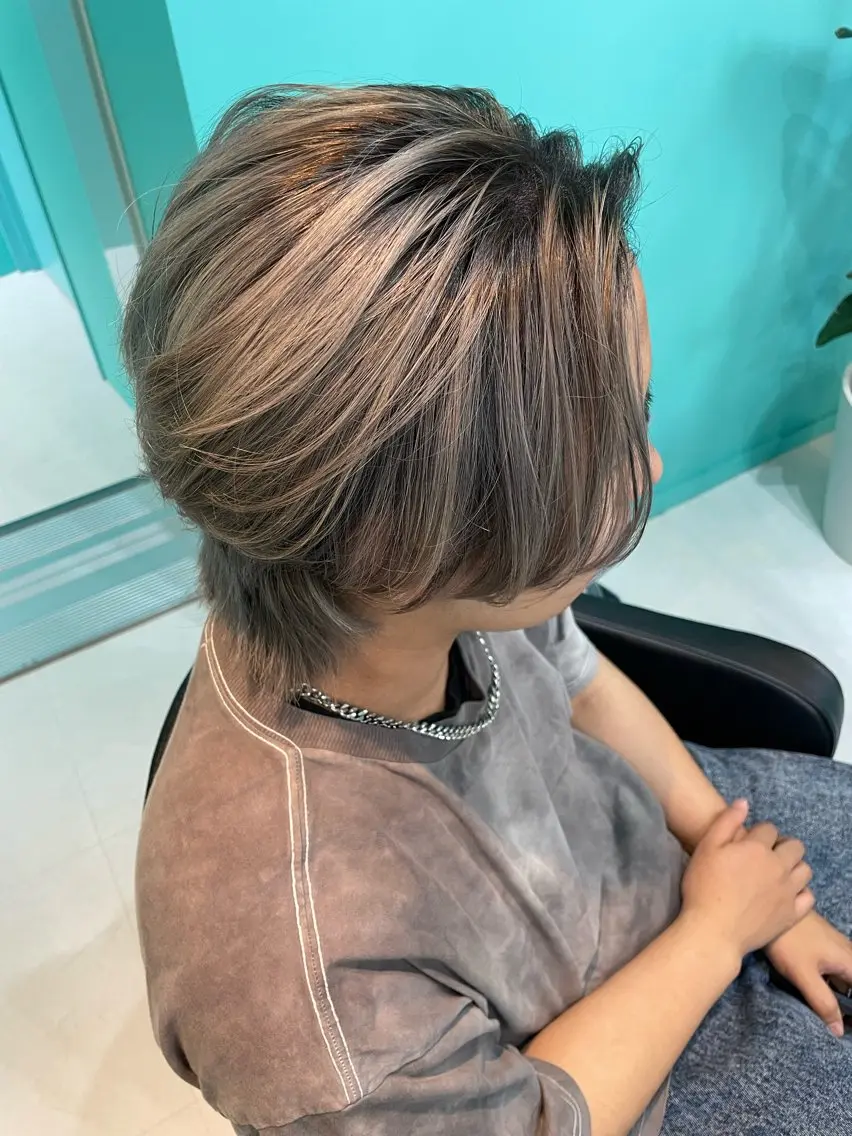 【メンズ限定リタッチ3cm以内】メンズカット+ダブルカラー(ブリーチあり/なし)+ケアトリートメントの写真